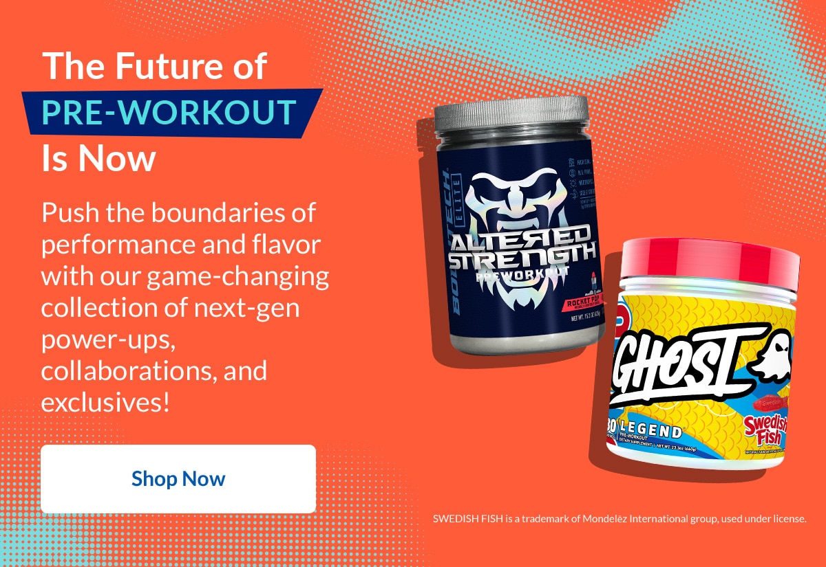 The future of pre-workout is now | Push the boundaries of performance and flavor with our game-changing collection of next-gen power-ups, collaborations, and exclusives! | Shop now
