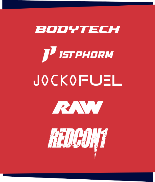 Body Tech, 1st Phorm, Jocko Fuel, RAW, REDCON1