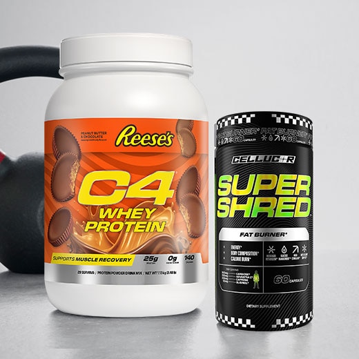BOGO 50% Off C4 Whey Protein and Cellucor Super Shred. Shop for these products