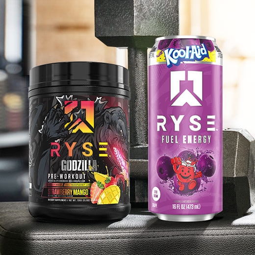 BOGO 50% Off RYSE Godzilla and RYSE Fuel Energy. Shop for these products