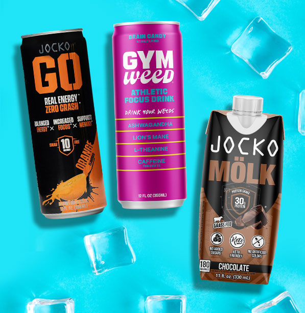 $1 JOCKO GO & Gym Weed and $2 JOCKO Mölk*. More Store Deals