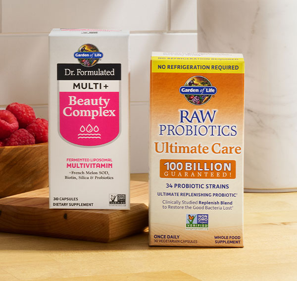 Buy One, Get One 50% Off - Garden of Life Beauty Complex and Raw Probiotics Ultimate Care. Shop for these products