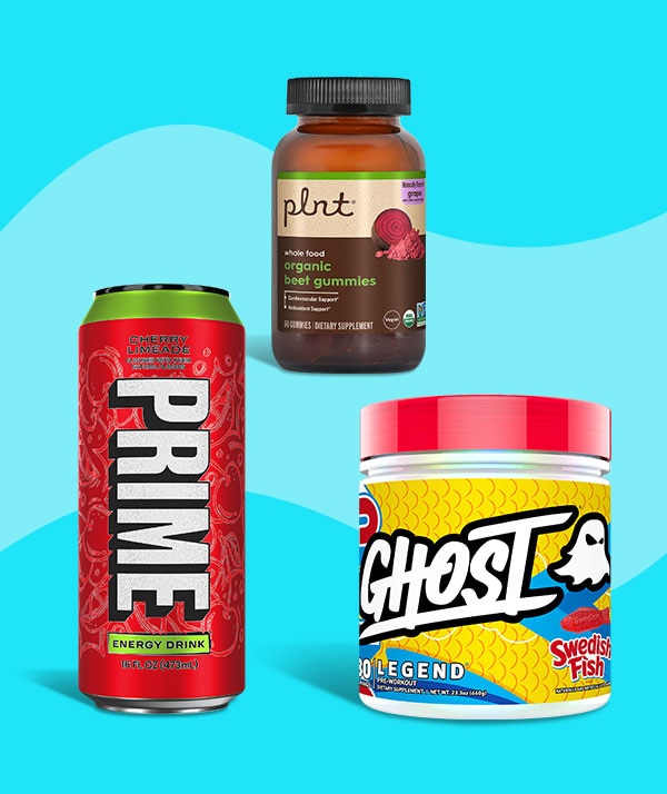 Free Samples¹ of plnt® Beet Gummies, Cherry Limeade & Dream Pop PRIME Energy, Swedish Fish GHOST® Legend V4 Pre-Workout. Find a Store