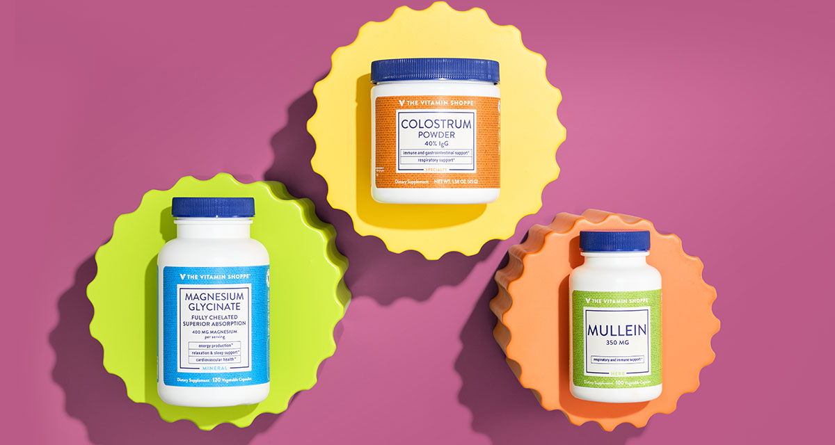 B2G1 FREE The Vitamin Shoppe® brand Colustrum, Magnesium Glycinate and Mullein. Shop for these products