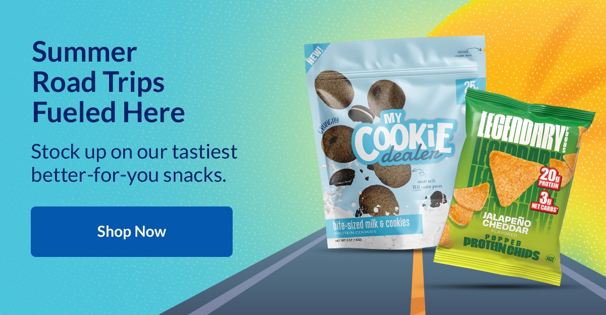 Summer Road Trips Fueled Here - Stock up on our tastiest better-for-you snacks. Shop Now