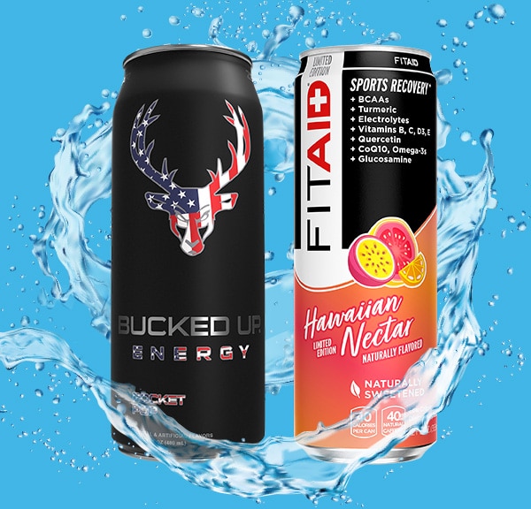 Just $1. Bucked Up Energy & FITAID* items