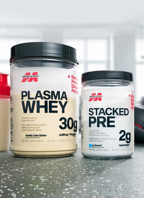 MuscleTech Plasma Whey | MuscleTech Stacked PRE items. Shop for these products